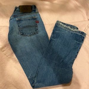 Armani Exchange Blue Boot Cut Jeans Petite
